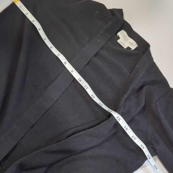 Kate Spade Sweater Womens Small Black Open Front Cardigan - Picture 7 of 8
